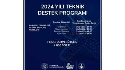 BAKA 2024 Yılı Teknik Destek Programı başvuruları sürüyor