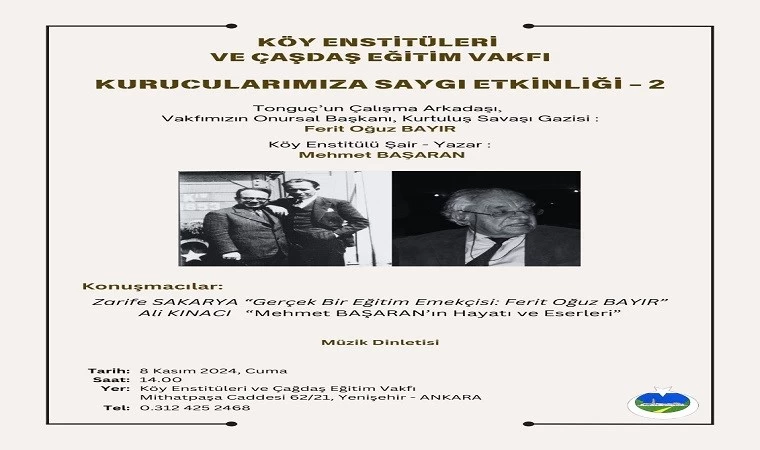 Köy Enstitüleri'nin Mirası Devam Ediyor: Kurucular Anılıyor